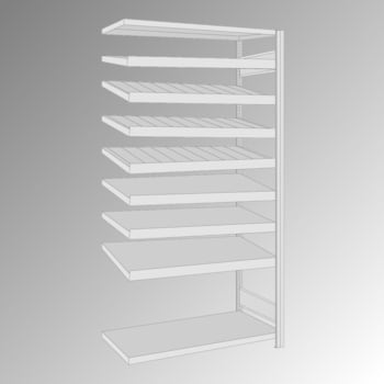 Ladenregal, Verkaufsregal, Fachbodenregal mit Lochwand