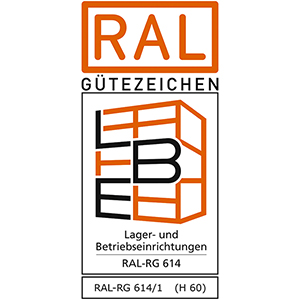 Vertikalregal, Handwerkerregal-Set, BxTxH 2755x500x2000 mm, verz., 2 Felder a 875 mm mit Unterteilungstäben, 1 Feld 1005 mm mit Drahtgitterkörben