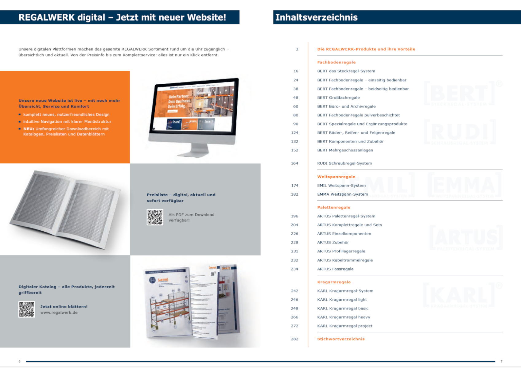 REGALWERK Katalog Innenansicht