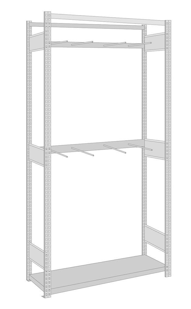 Vertikalregal, Langgutregal