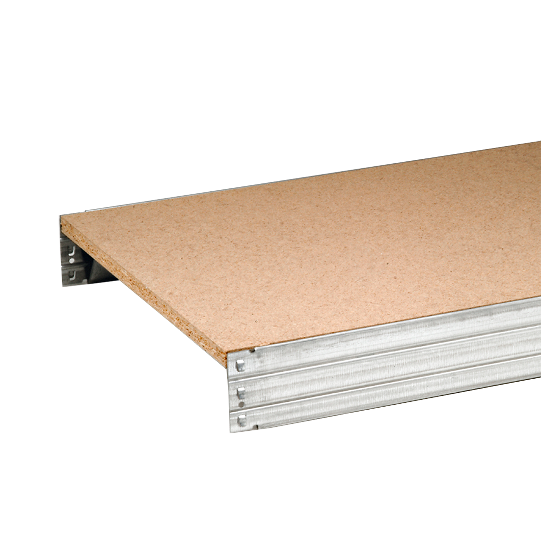 Fachbodenregal BERT - Breite: 128,5 cm - Tiefe: 30 cm - Höhe: 200 cm - 5 Böden - Grundregal