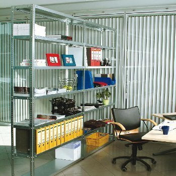 Fachbodenregal - Grundregal - 250 kg - 3.000 x 1.005 x 400 mm (HxBxT) - Schraubregal RUDI